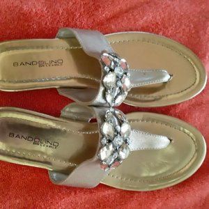 Sandal with Bling.  Gold